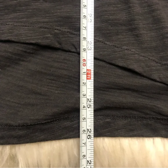 NWT ANTHROPOLOGIE VANESSA VIRGINIA Dark Gray Ruffle Detail Sleeveless Top - Picture 11 of 11